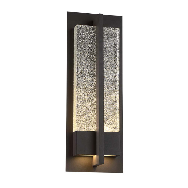 Luminaire à cloison d'extérieur Omni, Bronze, H 16 po x l 6,5 po x P 3,5 po