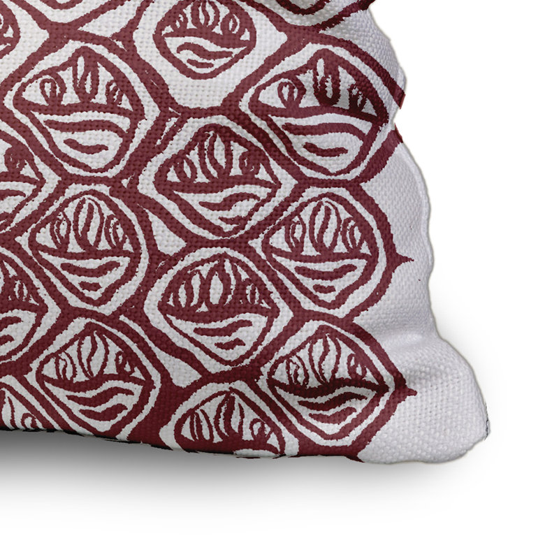 Housse et insert rectangulaires en coton, 18" x 18", rouille