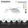 Kingston Brass Shower Scape 12-Inch Square Rainfall ABS Shower Head with 15-3/4-Inch Shower Arm