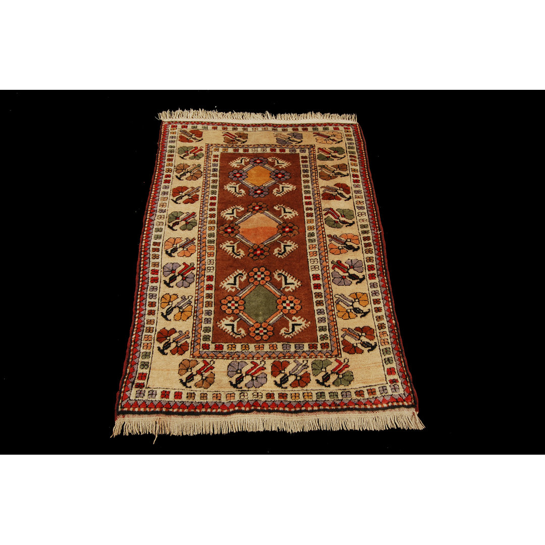 Teppich Highgate aus Wolle in Braun/Beige