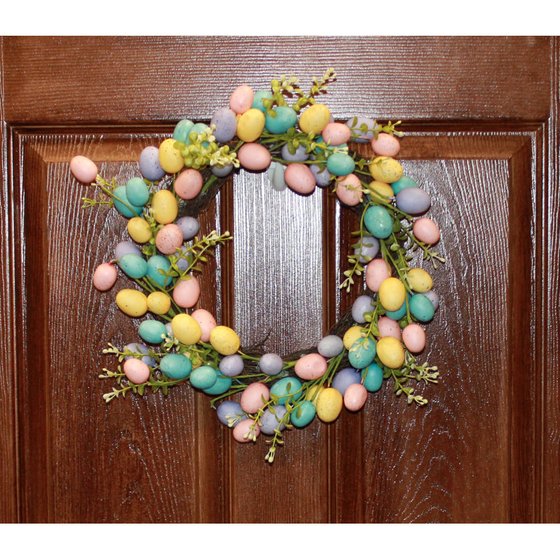 16" Easter Eggs Wreath