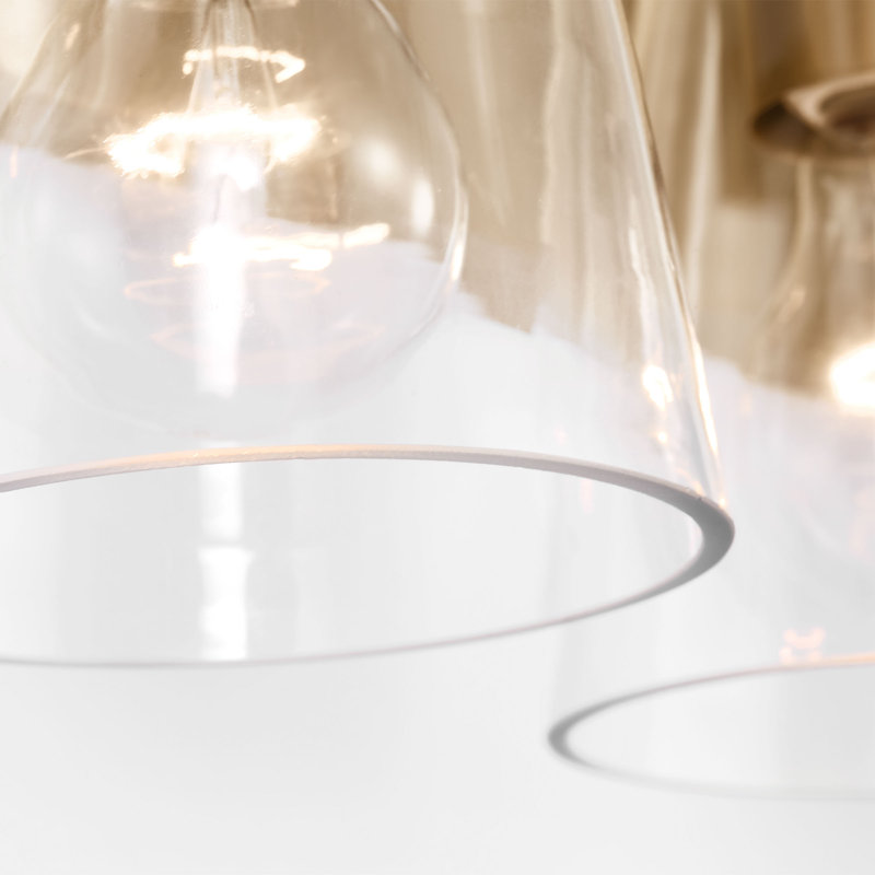 Miles Large Vanity from Generation Lighting , Clear, Satin Brass