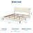 Corduroy Upholstered Platform Bed Frame with Headboard – Minimalist Style, Wooden Slats Support, Noise-Free, No Box Spring Needed, Easy Assembly – Light Cream, King Size-1401614404-1401614407