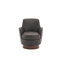 Fauteuil demi-tonneau pivotant en similicuir