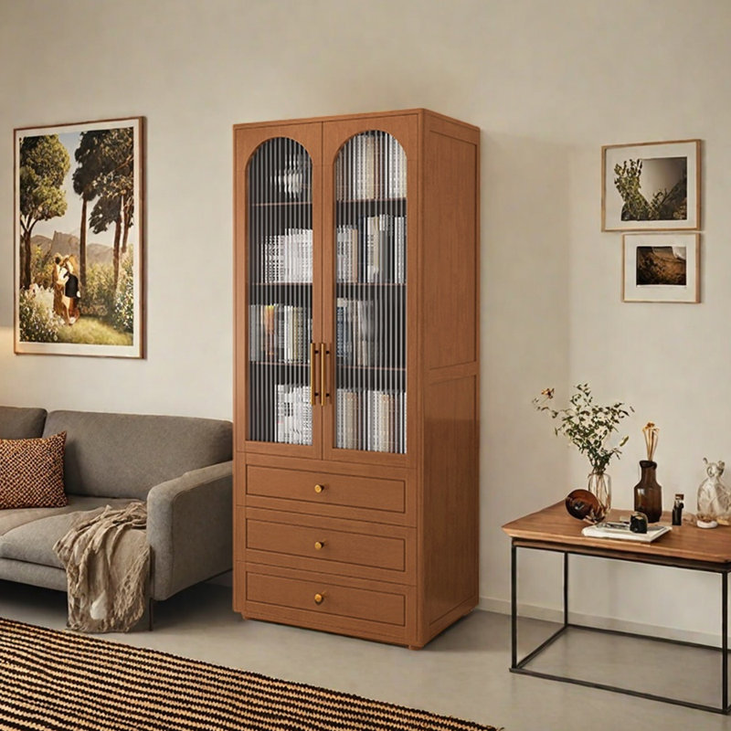Bibliothèque de style français, Brun