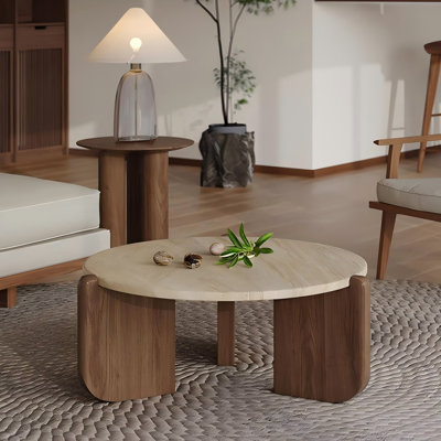 Table basse/thé moderne et minimaliste en bois massif