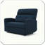 Causeuse inclinable en cuir à double inclinable près du mur Confortable Élégant Durable Pratique