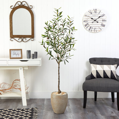 Olive artificielle 66 po en pot