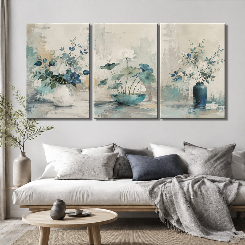 Reproduction d'art sur toile 3 panneaux, 24 * 36 pouces * 3
