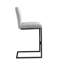 Tabouret de bar luxueux gris Seigler-130159558