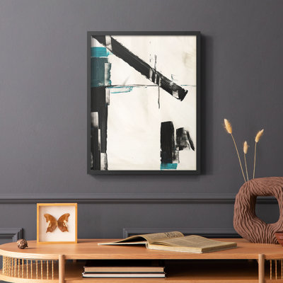 Geometry Notes III Framed Print - Solid Wood