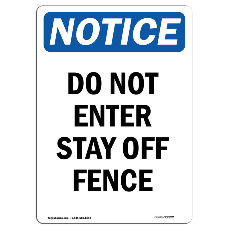 Notice Sign