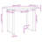  Dining Table O-Frame 39.4"X19.7"X29.7" Solid Wood Pine And Steel-691036556
