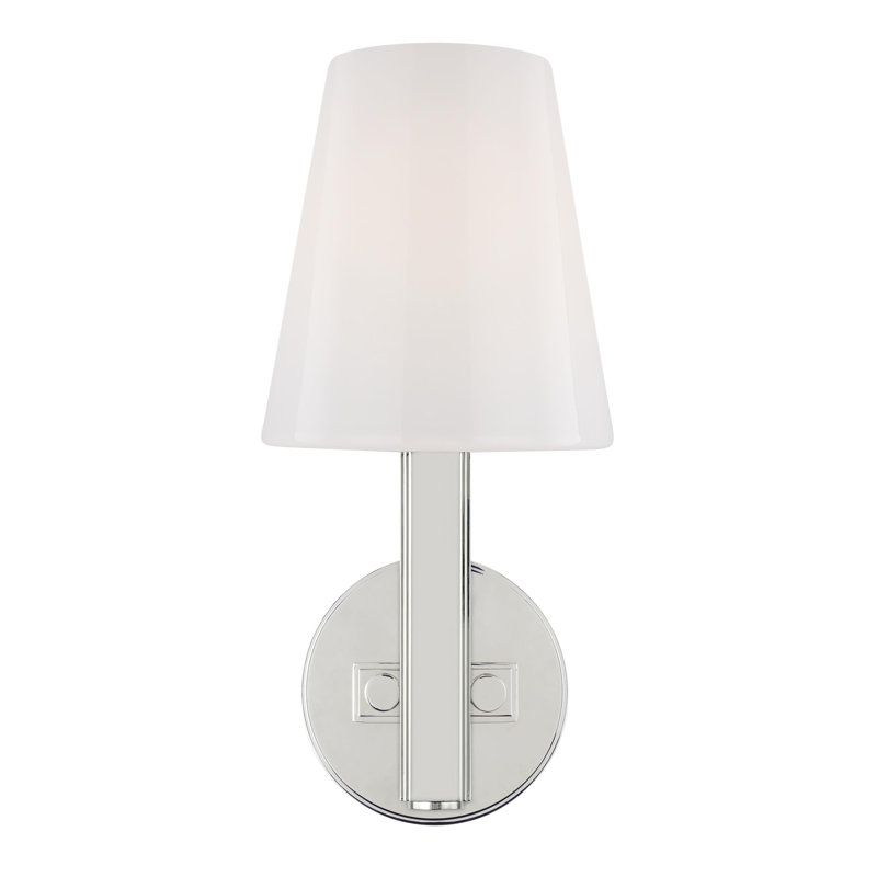 Logan 1 - Light Wallchiere, Polished Nickel