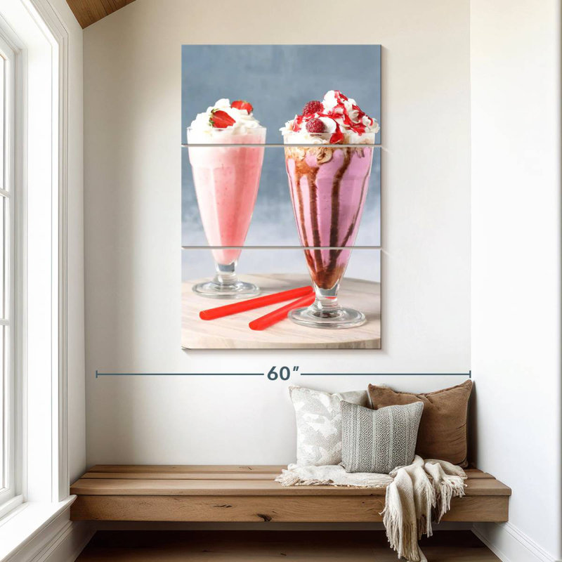 Lait frappé aux baies roses Yarlin, H 50 po x l 32 po