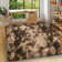 Shag Area Rugs for Living Room, Soft Fluffy Rugs for Bedroom, Nursery, Kids Room Home Decor, Tie-Dyed Brown