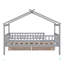 Lit simple en bois avec deux tiroirs-1173772100