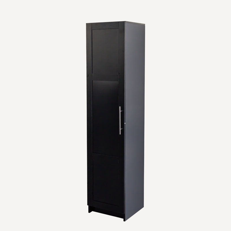 Bathroom Storage Cabinet with Movable Shelves, Black