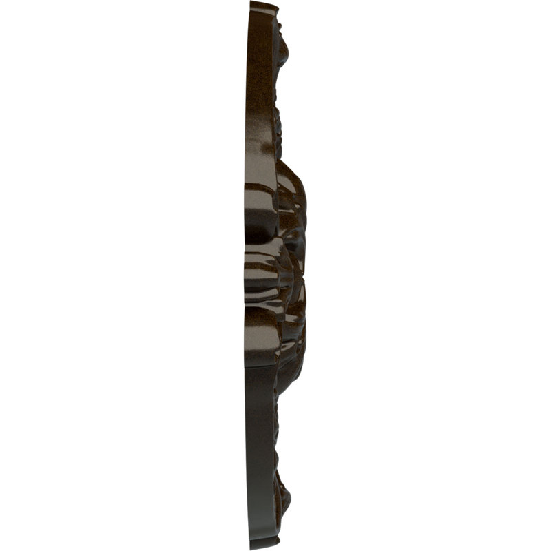 Bronze Ornate Round Ceiling Medallion, 16.38 inches