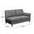 Stanley L-Shaped Button Waffle Tufting Sectional