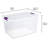 Sterilite 66 Quart Clear Plastic Latching Handle Storage Container Tote, 6 Pack