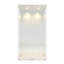 4-Tier Double Door Glass Display Cabinet with Mirrored Back & LED Lights,  Large Tall Curio Cabinet, Black / White-904657947