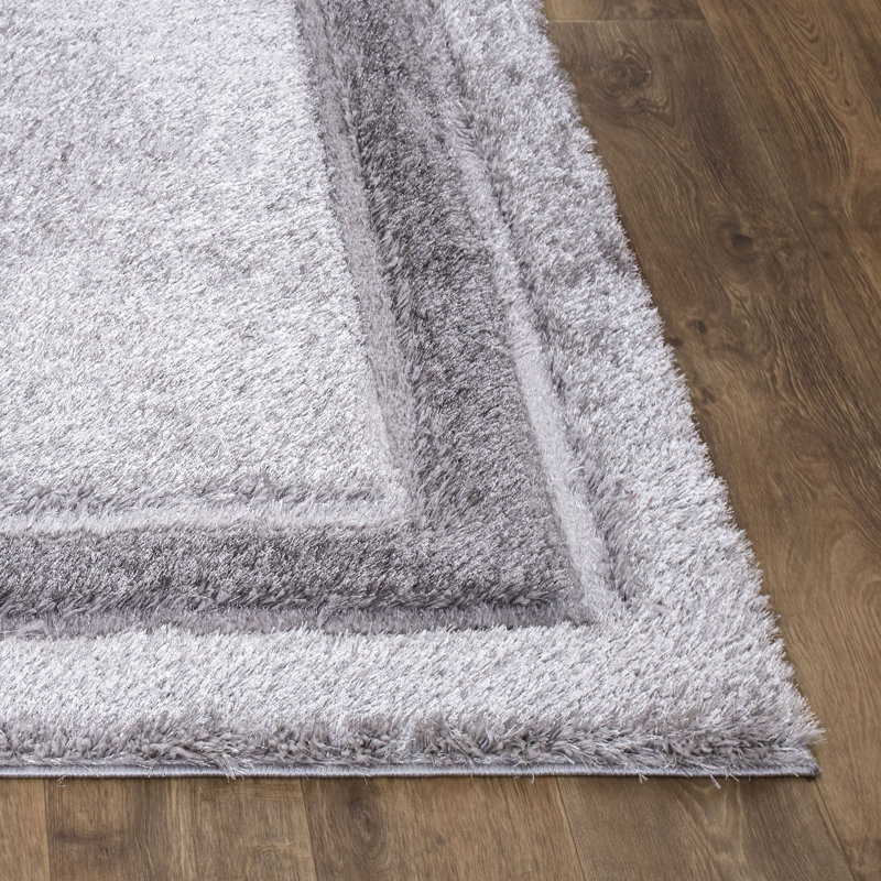 Avey Soild Colour Shag Area Rug, Rectangle 60cm x 110cm