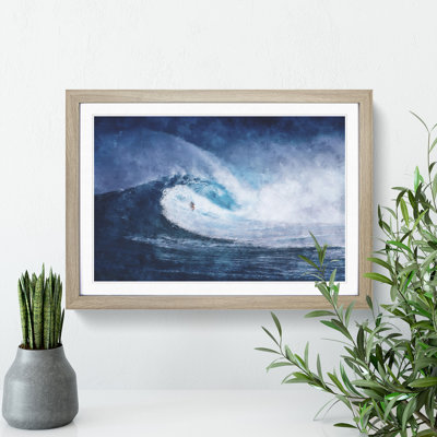 Surfing The Wave - Single Picture Frame Painting on MDF