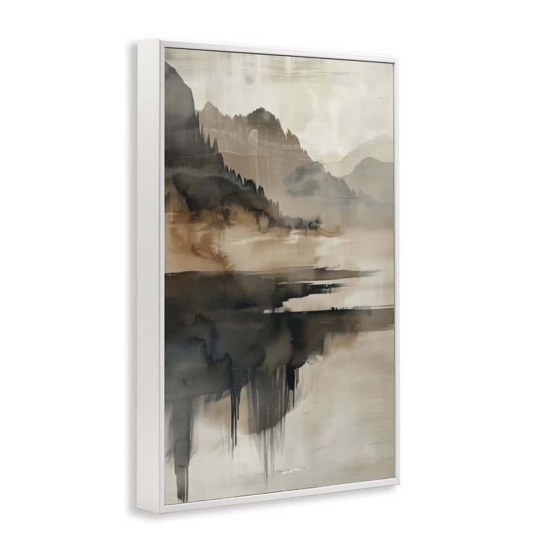 Giclée encadrée de montagne à couches superposées, design par LSR Creative Studio, H 30 po x l 20 po