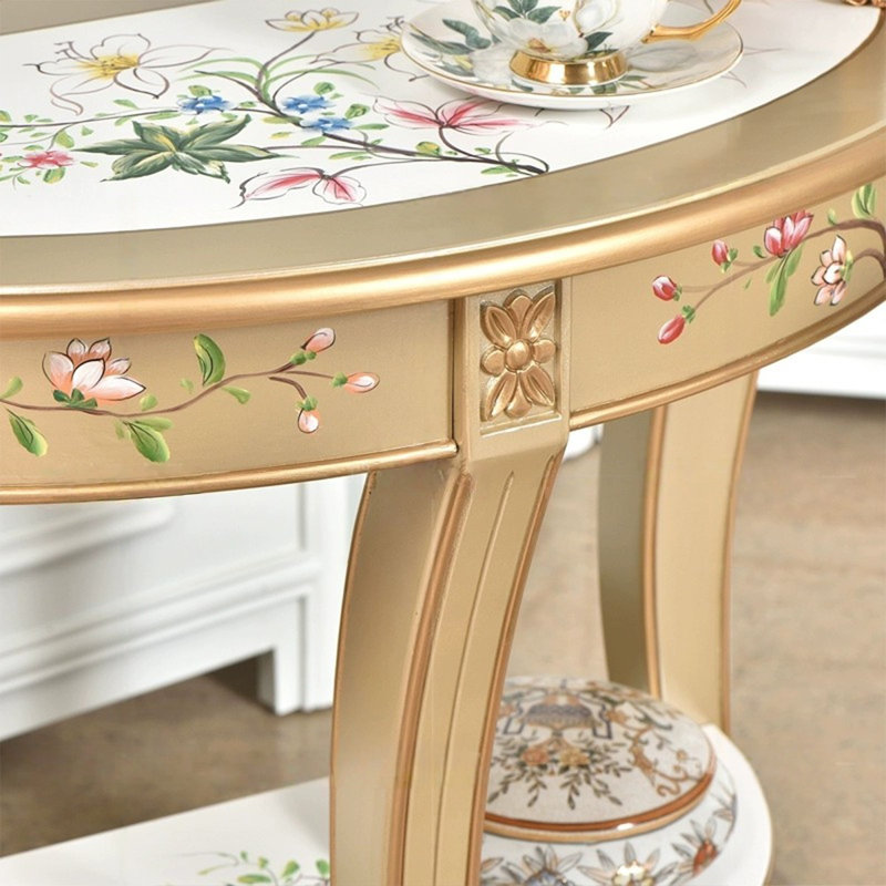 Console demi-cercle Champagne