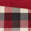 Courtepointe rouge à motif chevrons 6 pièces pour lit très grand / très grand, matériau, y compris la courtepointe, 2 taies décoratives et 3 coussins décoratifs, détails cousus à la main sur la machine, motif à chevrons imprimé-118893520