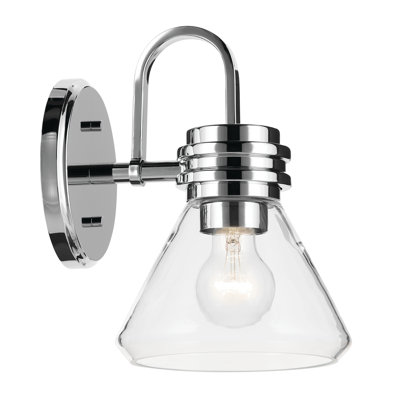 9.5" 1-Light Wall Sconce with Clear Glass