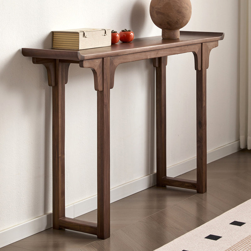 Console simple de style chinois, H 34,3 po x l 43,3 po x P 12,6 po