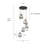 Elisabette 5 - Light 17" Wide Unique Smoky Glass Cluster Pendant Light