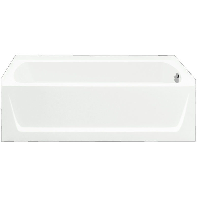 Ensemble 30.25'' x 60'' Soaking Vikrell Bathtub, White