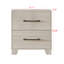 Table de chevet 2 tiroirs Alpers