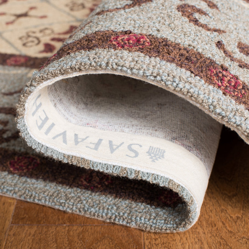 Taran Hand Hooked Performance Floral Rug, Runner 2'6" x 10'