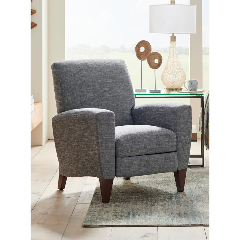 Scarlett High Leg Reclining Chair, McKittrick Indigo Twill