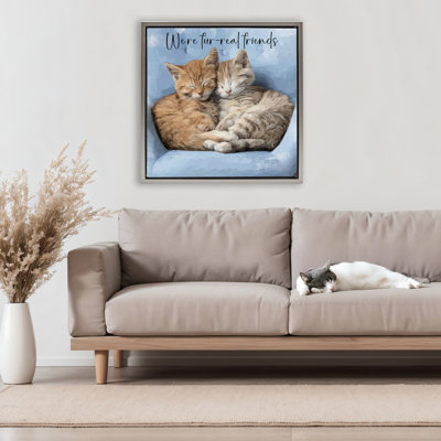 Cadre flottant We Are Fur-Real Friends, design par Kim Curationa