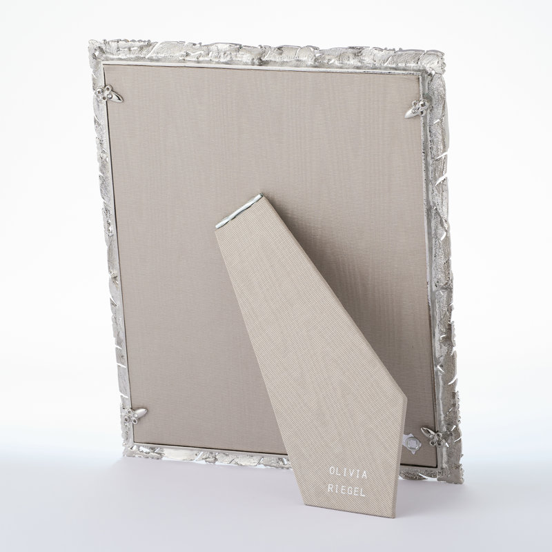 Preen Rectangle Picture Frame, Silver, 8" W x 10" H