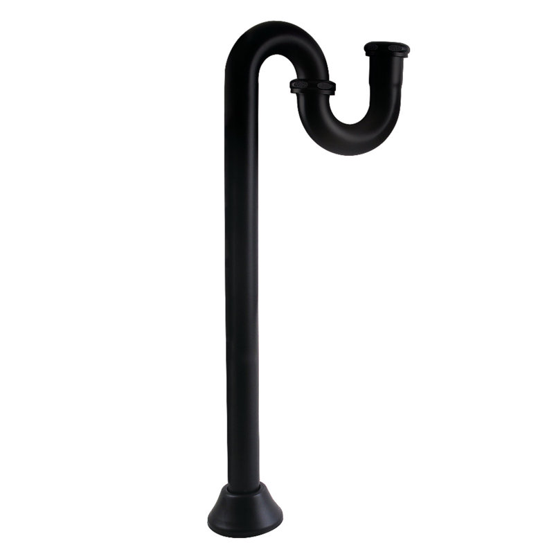 S-trap Kingston en laiton de 1-1 / 4 pouce, calibre 18, Noir mat