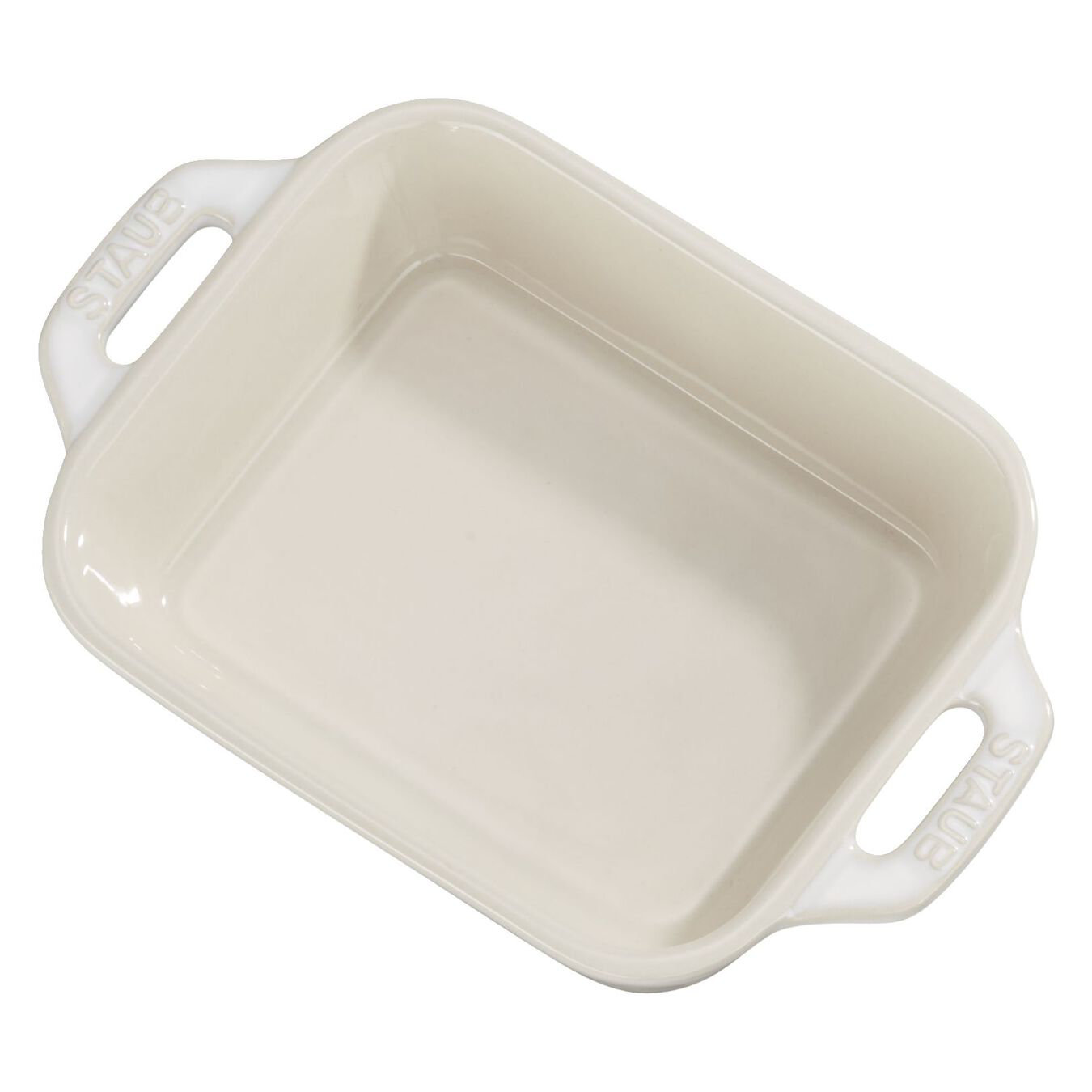 Staub Ceramics Rectangular Oven Dish, Rustic Ivory
