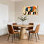 «Geometric Elephant Patchwork», ensemble de 1 reproduction d'art sur toile tendue-946439063