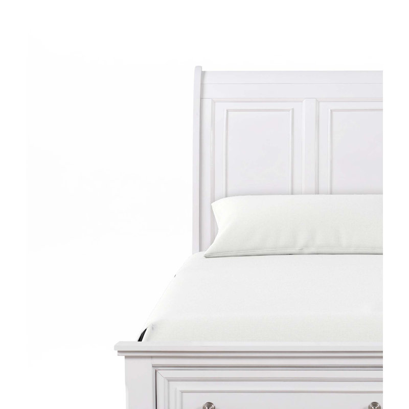 Bed Frame(Only Bed), Twin, White