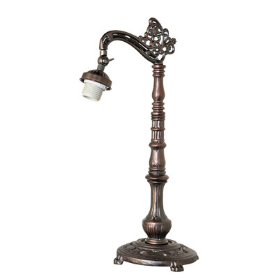 Base de table à accoudoirs en bronze acajou de 20 po de hauteur