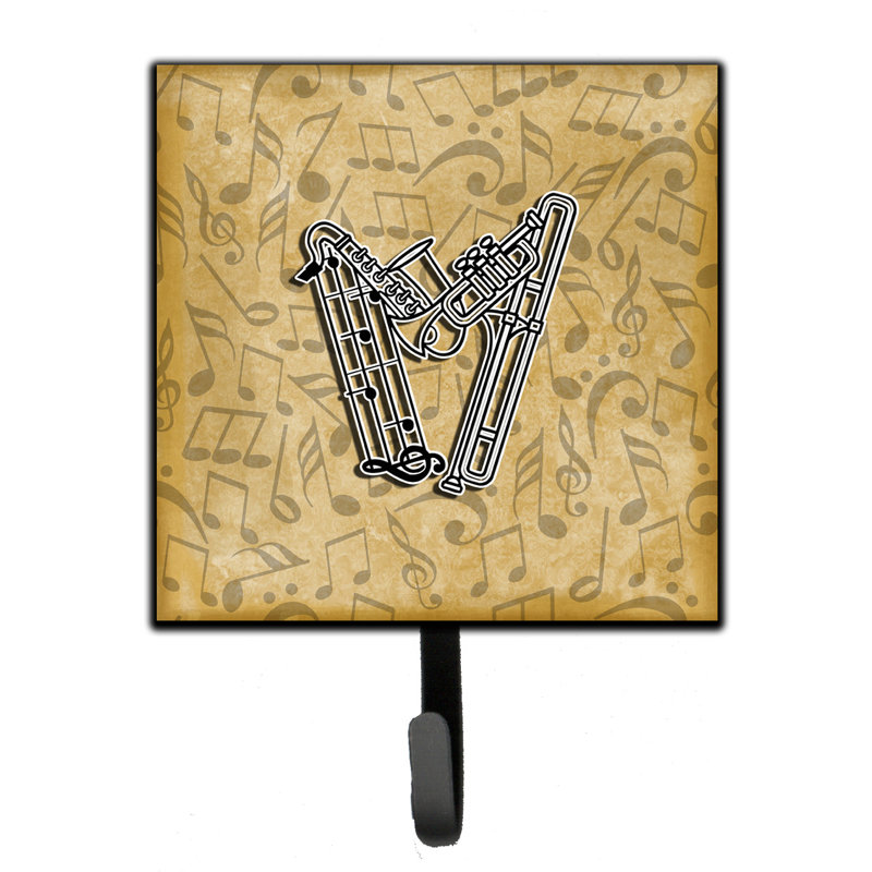 Porte-garde-bûche et crochet mural musical instrument, W
