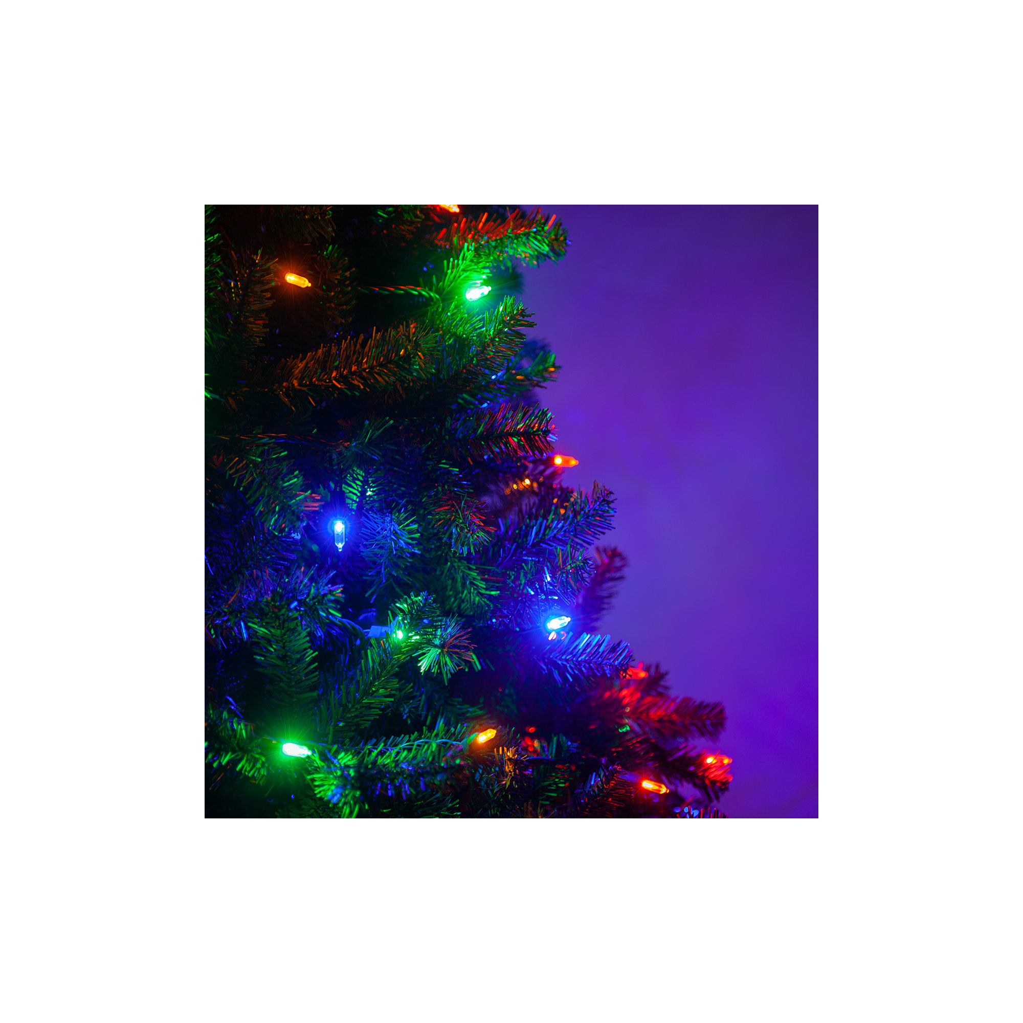 306'' LED String Lights, Blue/Red/Green