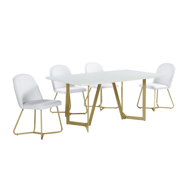 Ensemble repas 6 personnes Cleobury, Noir, Blanc