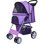 Pet Stroller 4 Wheels Multifunction Dog Cat Stroller Folding Portable Travel Stroller With Detachable Carrier Suitable For Medium  Dogs Cats