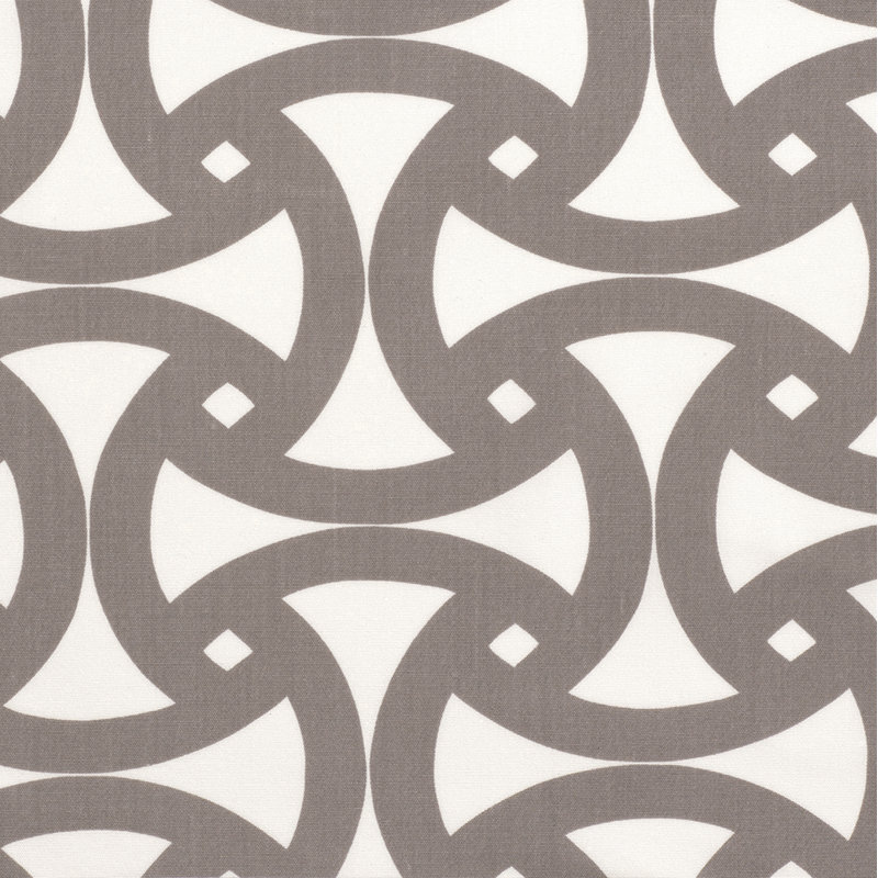 Schumacher x Trina Turk Santorini Print Indoor/Outdoor Fabric, Fog